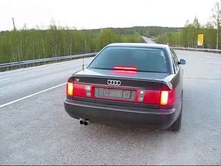 Audi S6 (C4) V8 sound with straight pipes