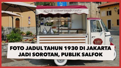 Foto Jadul Tahun 1930 di Jakarta Jadi Sorotan, Publik Salfok Lihat Penjual Es Legendaris Ini