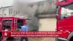 Bursa'da zeytin dükkanında yangın
