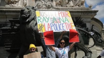 Protesta en París contra la violencia policial en vispera de las legislativas