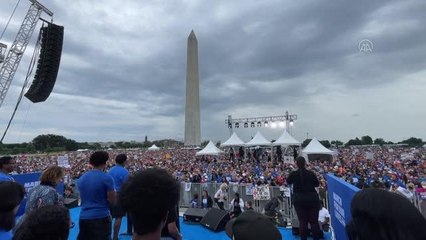Washington DC'de binlerce kişi silah reformu için gösteri düzenledi