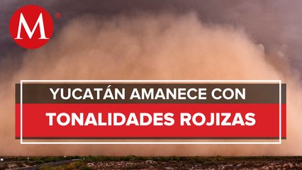 Cielo de Yucatán se tiñe rojizo tras nube de polvo del desierto del Sahara