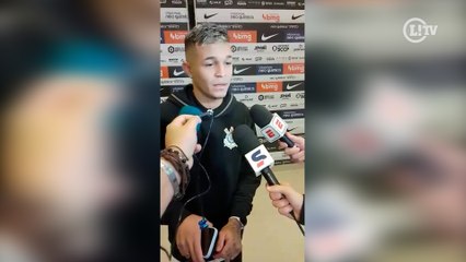 Descargar video: Adson comemora gol em vitória do Corinthians e agradece oportunidade dada por Vítor Pereira