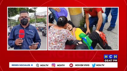 Grave motociclista en brutal impacto contra un poste en la internacional ca-4 de Santa Rosa de Copán