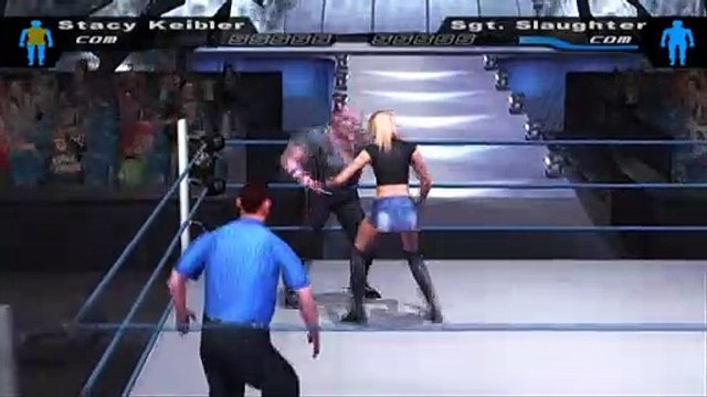 WWE SmackDown! Here Comes the Pain Stacy Keibler vs Sgt. Slaughter