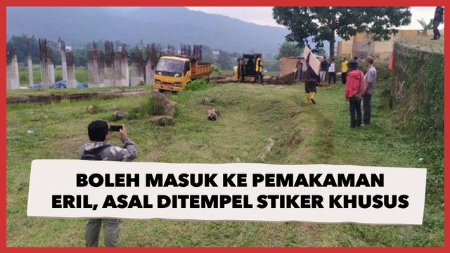 Kendaraan Boleh Masuk ke Pemakaman Eril, Asal Ditempel Stiker Khusus
