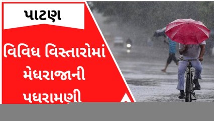 પાટણ: વિવિધ વિસ્તારોને મેઘરાજાએ ભીંજવ્યા, જુઓ ક્યાં કેટલો ખાબક્યો વરસાદ?