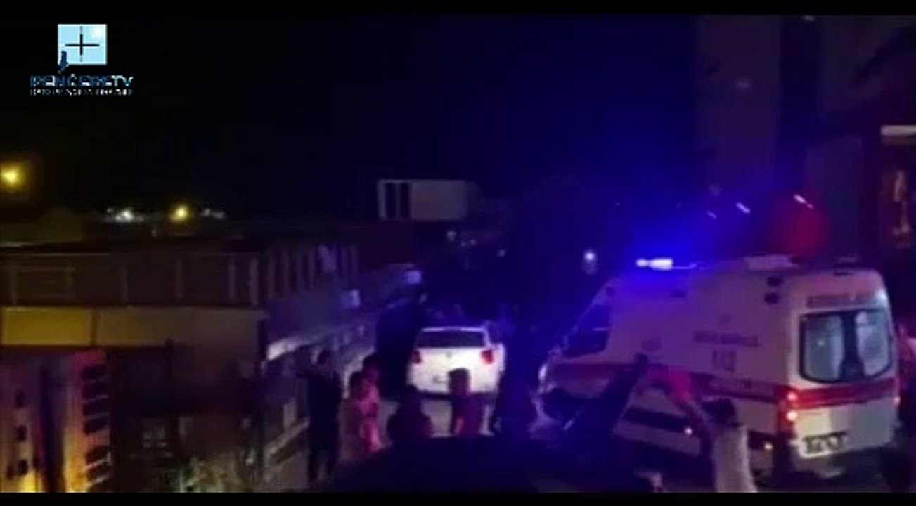 Yenişehir ilçesinde 25 katlı apartmanın 20'nci katında yangın çıktı