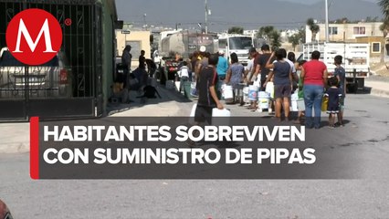 Llevan agua en pipas a 3 mil 722 familias de la zona metropolitana