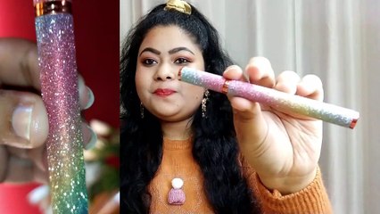 Latest Ice-creamLiquid Lipstick-Glitter Rainbow Pen Eyeliner-Unique & Stylish Beauty Haul