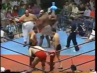 Butcher, Kamala, & Giant Kamala vs Baba, Kimura, Fuchi