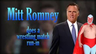Yes, MITT ROMNEY was once in a PRO WRESTLING MATCH