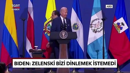 ABD Başkanı Biden: Zelenski Bizi Dinlemek İstemedi - TGRT Haber
