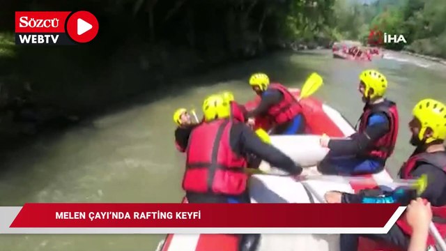 Melen Çayı'nda rafting keyfi