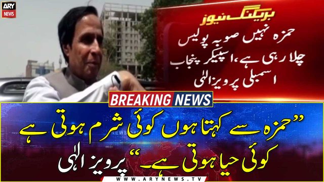 Hamza Se Kehta Hn Koi Sharam Hoti Hai Koi Haya Hoti Hai: Pervaiz Elahi