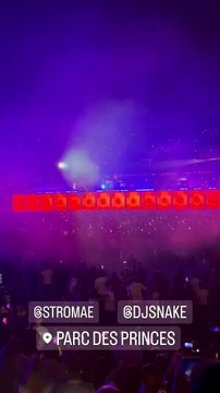 Laeticia Hallyday au stade de France pour le concert de DJ Snake le 11 juin 2022.