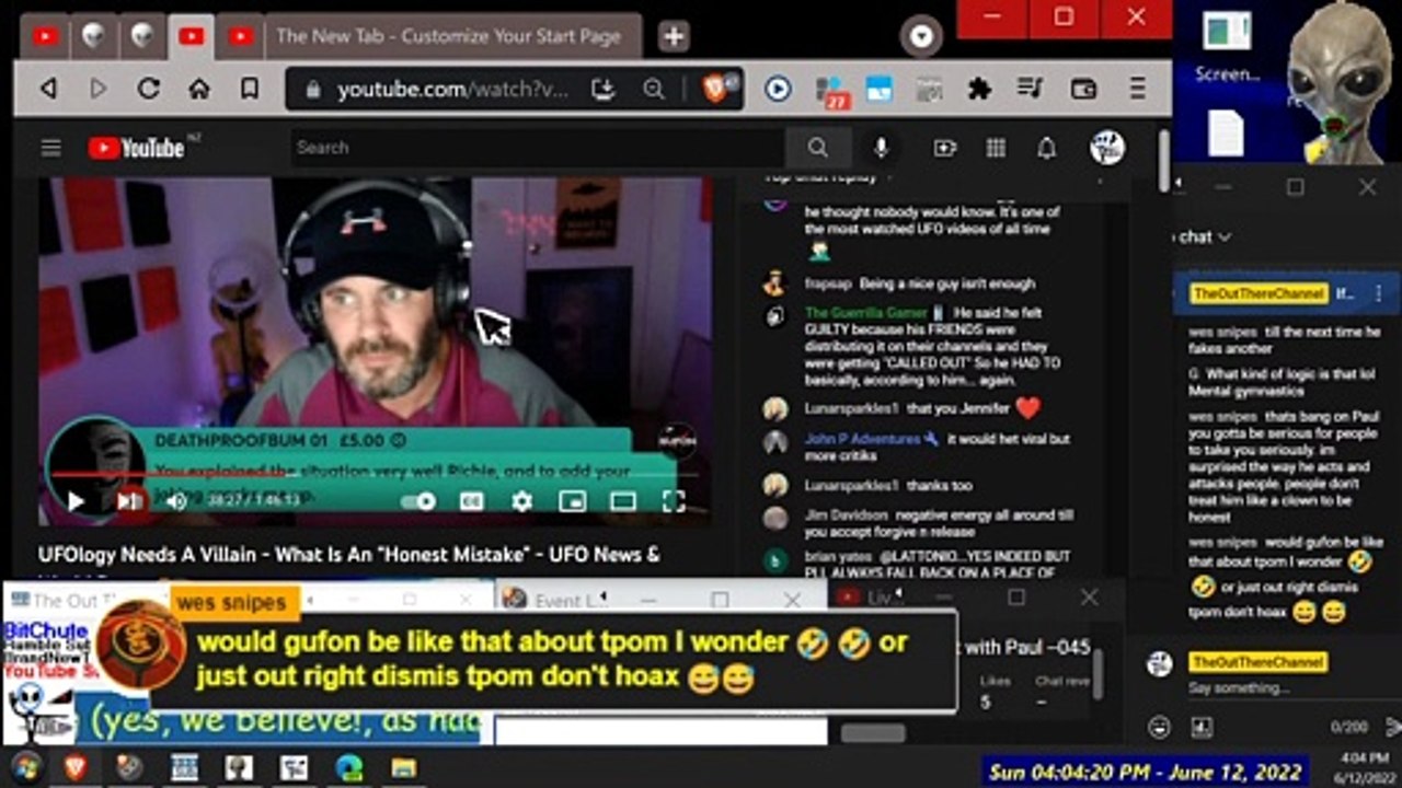 Live UFO chat with Paul --045- Can UFOLOGY be saved from YT Frauds and MSM-Gov Lies - 1080p-Pt3