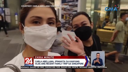 Carla Abellana, ipinakita sa kanyang vlog ang recent family trip sa Singapore | 24 Oras Weekend