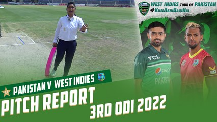 Urooj Mumtaz is here with the pitch report for the Third ODI  | PAK vs WI | 3rd ODI 2022 | MO2T