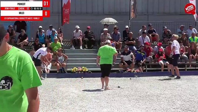 Demi-finale FRANCE (POINSOT/BONETTO) vs MILEI/MILEI - Supranational à pétanque doublette mixte de RUMILLY 2022