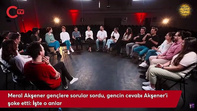 Meral Akşener gençlere sorular sordu, gencin cevabı Akşener'i şoke etti: İşte o anlar