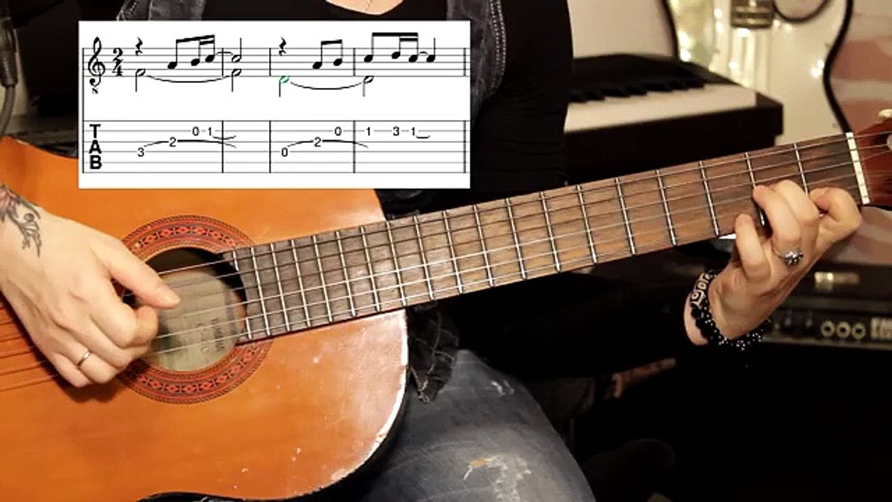 Tutorial gitar akustik Scorpio - wind of change