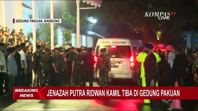 Prosesi Penerimaan Jenazah Eril di Gedung Pakuan Bandung, Keluarga & Kerabat Jadi Saksi