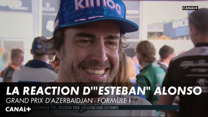 La réaction de Fernando "Esteban" Alonso - Grand Prix d'Azerbaïdjan - F1