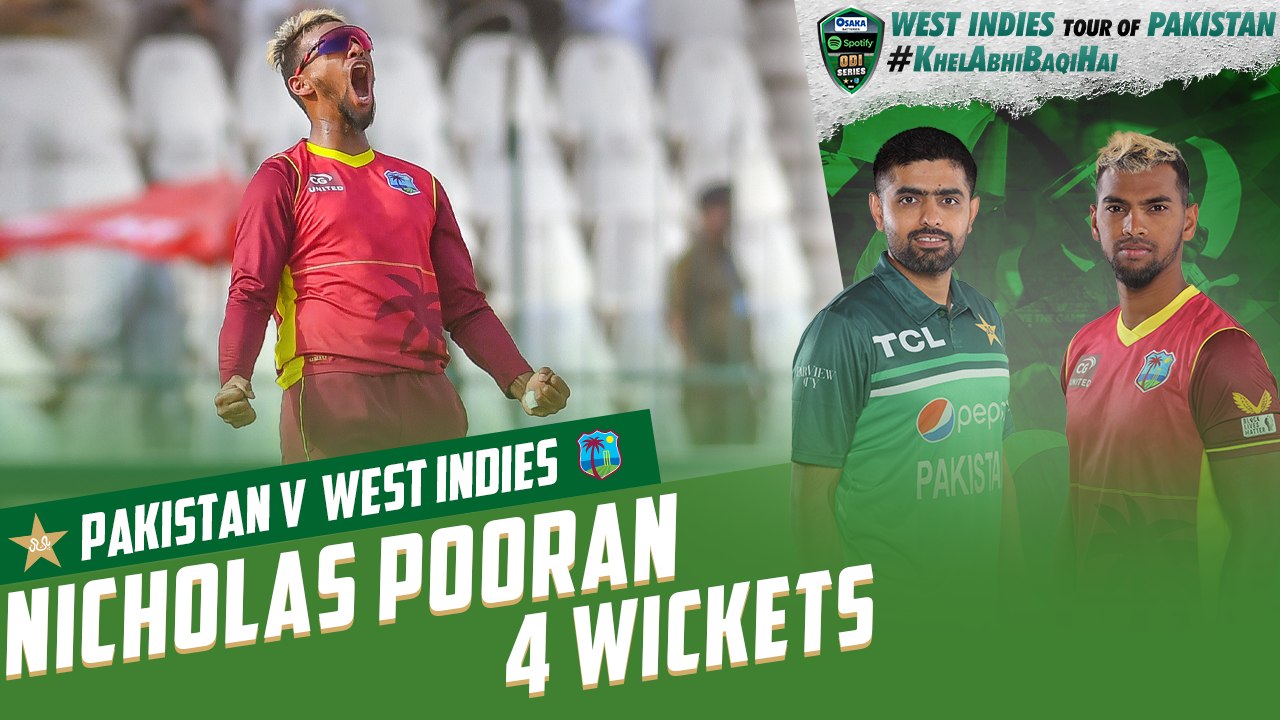 Nicholas Pooran 4 Wickets | Pakistan vs West Indies | 3rd ODI 2022 | PCB | MO2T