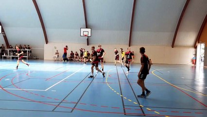 Reste 1 minute avant la fin de la finale de Coupe de la Vienne pour nos moins 15 garçons (2021-2022)