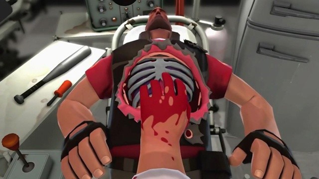 Surgeon simulator 2013 - gameplay-trailer zu den figuren aus team fortress 2