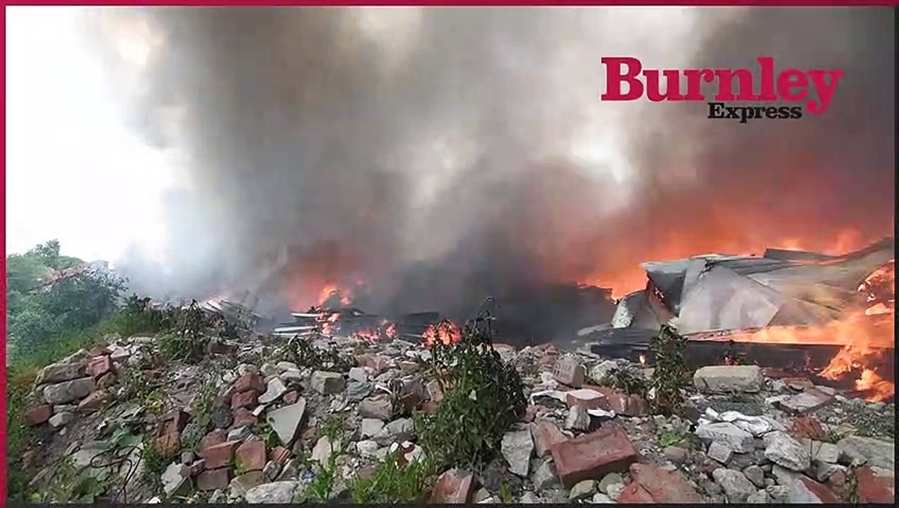 Fire crews called to huge blaze in Burnley