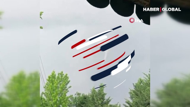 Ankara'da panik anları! Havalimanı üzerinde oluşan hortum yüzünden uçaklar piste inemedi