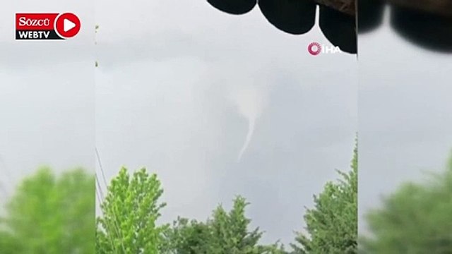 Esenboğa Havalimanı üzerinde hortum oluştu, uçaklar piste inemedi