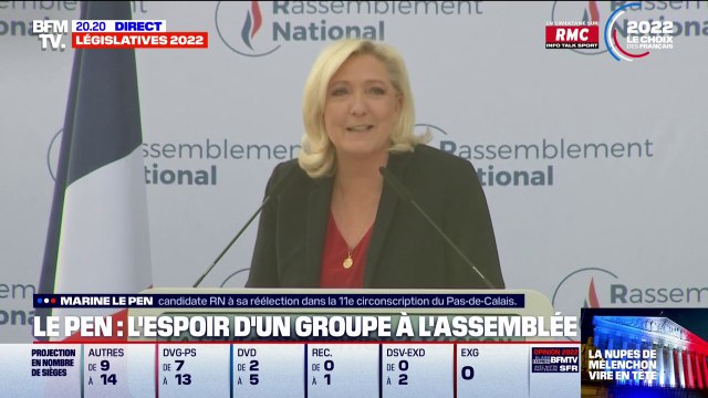 Marine Le Pen appelle ses électeurs dans le Pas-de-Calais à confirmer [son] bon score lors du second tour