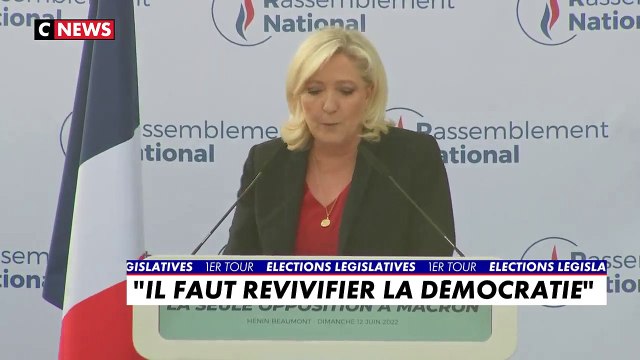 Marine Le Pen «Dimanche prochain, il est important de ne pas laisser Emmanuel Macron disposer d’une majorité absolue dont il abusera pour appliquer ses méthodes autocentrées et brutales»