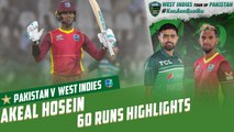 Akeal Hosein 60 Runs Highlights | Pakistan vs West Indies | 3rd ODI 2022 | PCB | MO2T