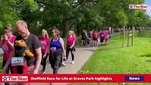 Watch highlights  of the Sheffield Race for Life events at Graves Park
