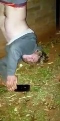 Joven ebrio entró a robar a una casa y al intentar escapar terminó en incómoda y peligrosa situación