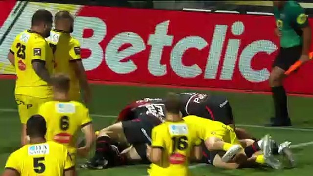 TOP 14 - Essai de Juan CRUZ MALLIA (ST) - Stade Toulousain - Stade Rochelais - Barrages - Saison 2021/2022