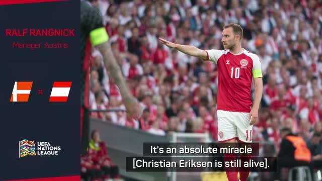 'Miracle' that Eriksen is still alive and playing - Rangnick