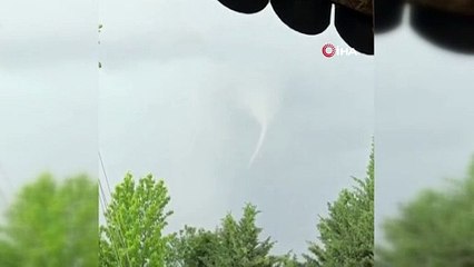 Ankara'da dev hortum! Uçaklar piste inemedi