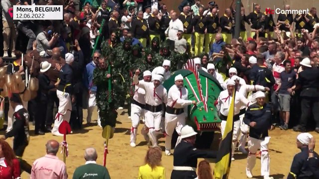 Bélgica revive tradições do Ducasse de Mons
