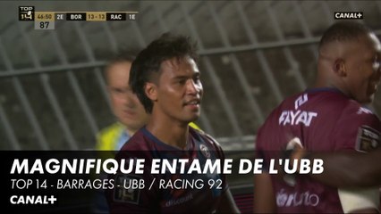 Seuteni redonne l'avantage à l'UBB - TOP 14 - Barrages - UBB / Racing 92