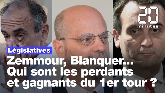 Législatives : Zemmour, Philippot, Blanquer... Qui sont les perdants ou gagnants du premier tour?