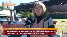 Con la presencia de más de 150 autos, se realizó la muestra de autos antiguos en la cascada de la costanera de Posadas