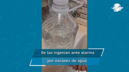 Tik Toker crea ingenioso invento para hacer frente a escasez de agua en Monterrey