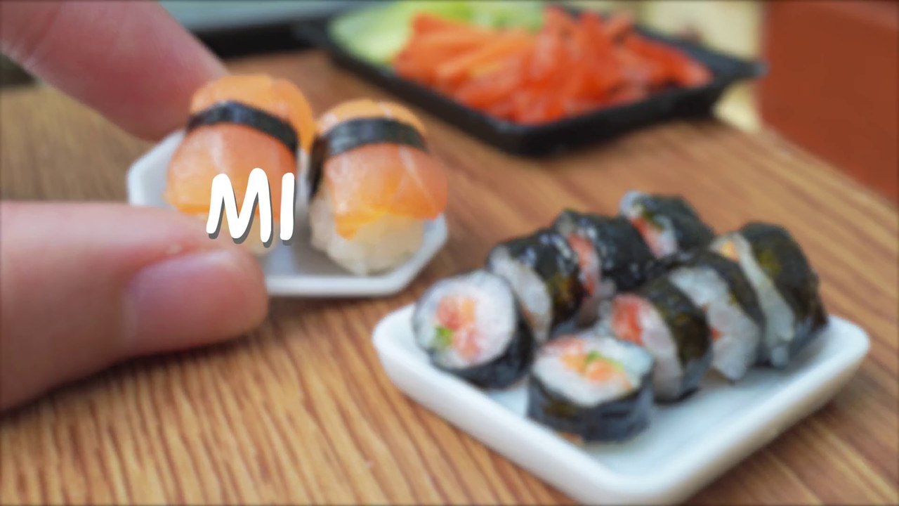 How To Make Miniature Sushi ASMR Cooking Mini Food | Japanese Food
