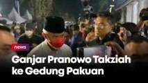 Ganjar Pranowo dan Istri Bertakziah ke Gedung Pakuan Bandung