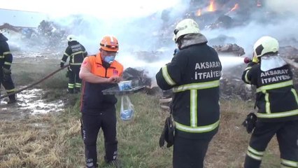 Aksaray'da Bir Fabrikanın Geri Dönüşüm Deposunda Yangın Çıktı